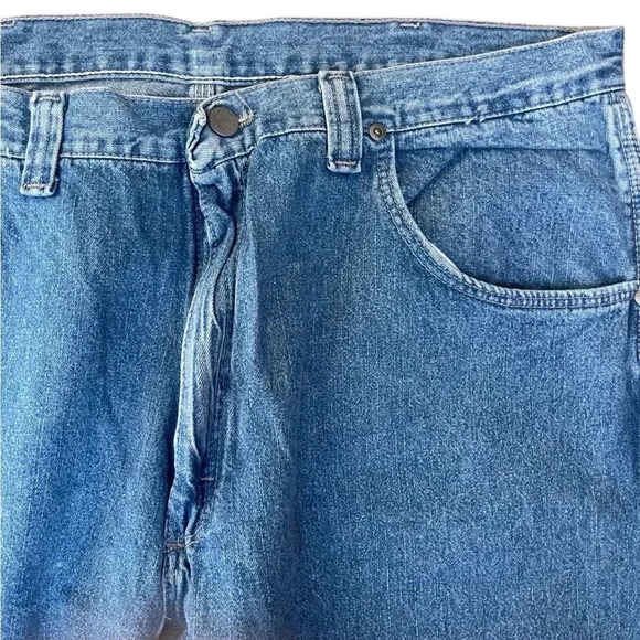 WRG jeans co Carpenter Baggy Wide Fit Blue Jeans 38 x 32 - Picture 3 of 14